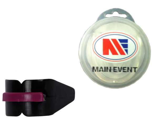 Main Event Boxing Double Gumshield Mouthguard - Black with Case